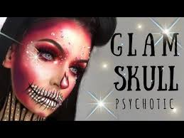 glam skull makeup easy halloween