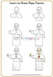 No official page dedicated to pope francis, directed by lay missionaries working with much love to inform about the events of. Learn To Draw Pope Francis