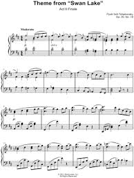 Pdf sheet music (violin part). Theme From Swan Lake From Swan Lake Sheet Music Easy Piano Piano Solo In B Minor Transposable Download Print Sku Mn0090215