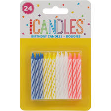 unique birthday candles 24 each