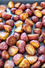 crispy roasted red potatoes with garlic