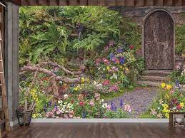 English Garden Wallpaper About Murals