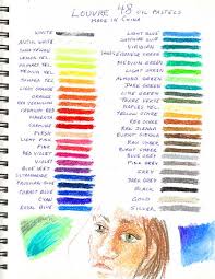 Oil Pastel Color Charts Page 12 Wetcanvas