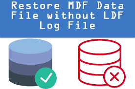 how to attach mdf data file without ldf