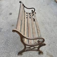 Beautiful Antique Bench With Cast Iron