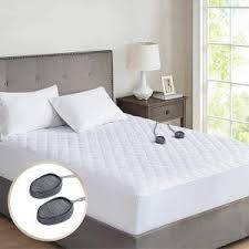 cotton dual temp heated mattress pad