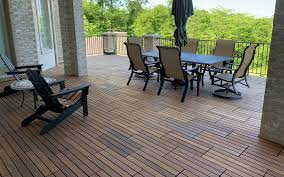 Interlocking Ipe Wood Deck Tiles From