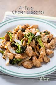 healthy air fried en and broccoli