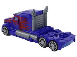robot car optimus prime blue truck