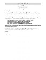 Nursing Position Cover Letter Employment Certificate Sample For