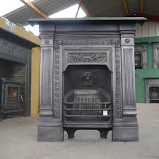 Old Cast Iron Combination Fireplace