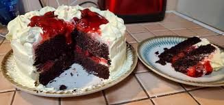 I've tried red velvet ice cream, pancakes. Nana S Devil S Food Cake Black Forest Style For My 40th Birthday Old Recipes