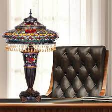 Indoor Table Lamp With Parisian Shade