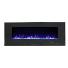 Mirage Wall Mount 19.8-in x 60-in Black Electric Fireplace EF-WM364 MO Paramount