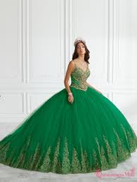 Emerald gold mexican embroidered dress. Quince Dresses By Color Green Quinceanera Mall