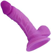Supreme Dildo with Suction Cup 19 x 4 cm Sex Toy Replica Curved Purple -  Plump Testicles, Realistic Veins & Glans : Amazon.de: Health & Personal Care