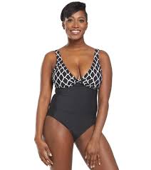 Athena Trellis V Neck One Piece Swimsuit At Swimoutlet Com Free Shipping