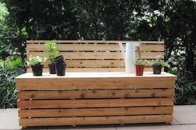 build a modern outdoor cedar bench