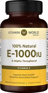 Vitamin e helps support the immune system, cell function, and skin health. Vitamin E 1000 Iu 100 Natural Vitamins 100 Softgels Vitamin World