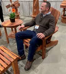 amish made adirondack chair with