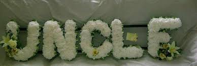 uncle funeral flower silk tribute