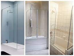 toughened glass shower door with