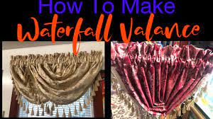 how to make a waterfall curtain how