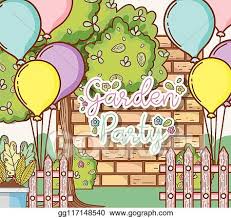 900 Royalty Free Garden Party Clip Art