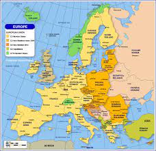 List of the geographical names found on the map above Map Of Europe Member States Of The Eu Nations Online Project