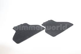 bmw rubber rear floor mats black