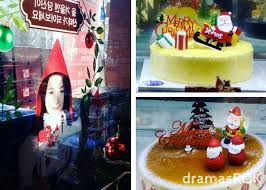 It's of a christmas roll cake from paris baguette. What Does A Korean Christmas Cake Look Like Dramasrok