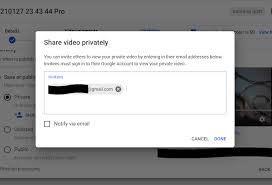 how to share a private video on you