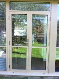 Hinged Aluminium Glass Double Door