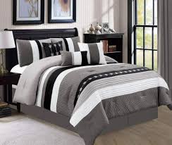White Arrows Striped 7 Pc Comforter Set