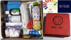 First Aid Box School Project First Aid Kit Making at home How