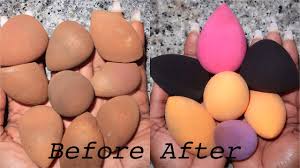 how to clean a makeup sponge or