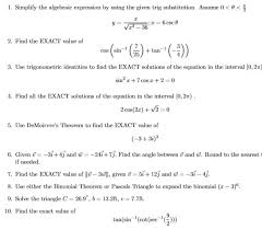 Simplify The Algebraic Expression