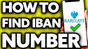 how to find iban number barclays app