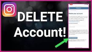 to delete insram account on iphone