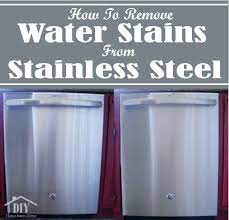 clean water stains on stainless steel