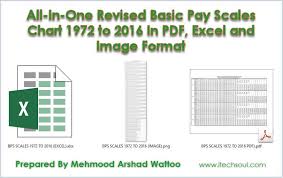 All In One Revised Basic Pay Scales Chart 1972 To 2016 In