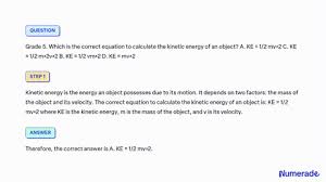Relates Kinetic Energy Mass