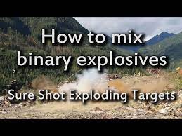 how to properly mix binary explosives