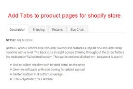 Add Tabs To Product Pages Of Your Shopify Store
