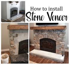 diy stone veneer stone veneer fireplace