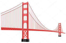 golden gate bridge stock vector image