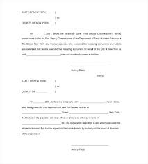 Affidavit Form Download Notary Template Public Sample