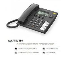 Alcatel T 56 Black Corded Landline