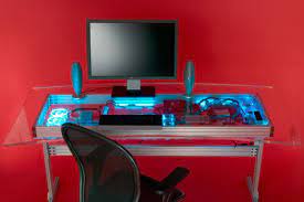 Computer case desk | myboothang. Quad Core Liquid Cooled Computer Inside Desk Next Your Children Solidsmack