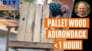 easy pallet wood adirondack chair build